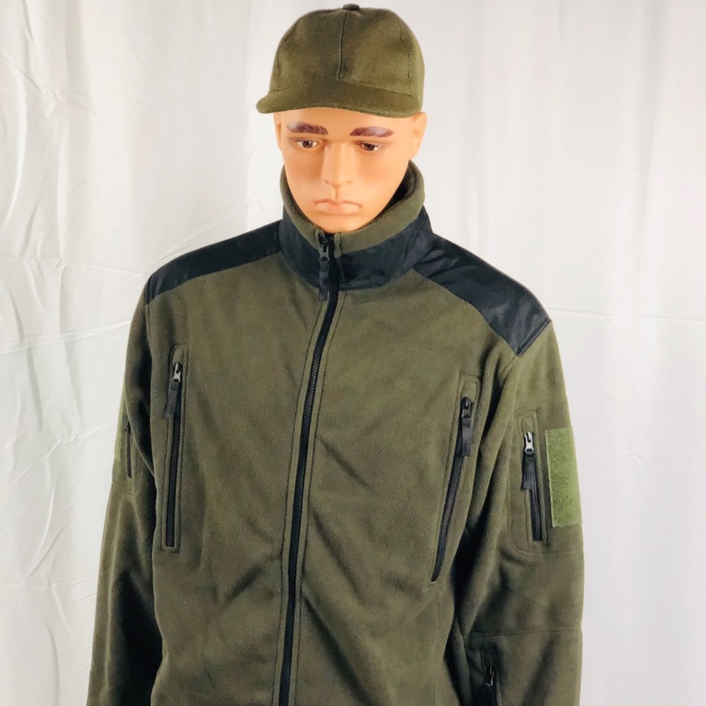 NWOT MILITARY STYLE MEN'S FLEECE JACKET SIZE L